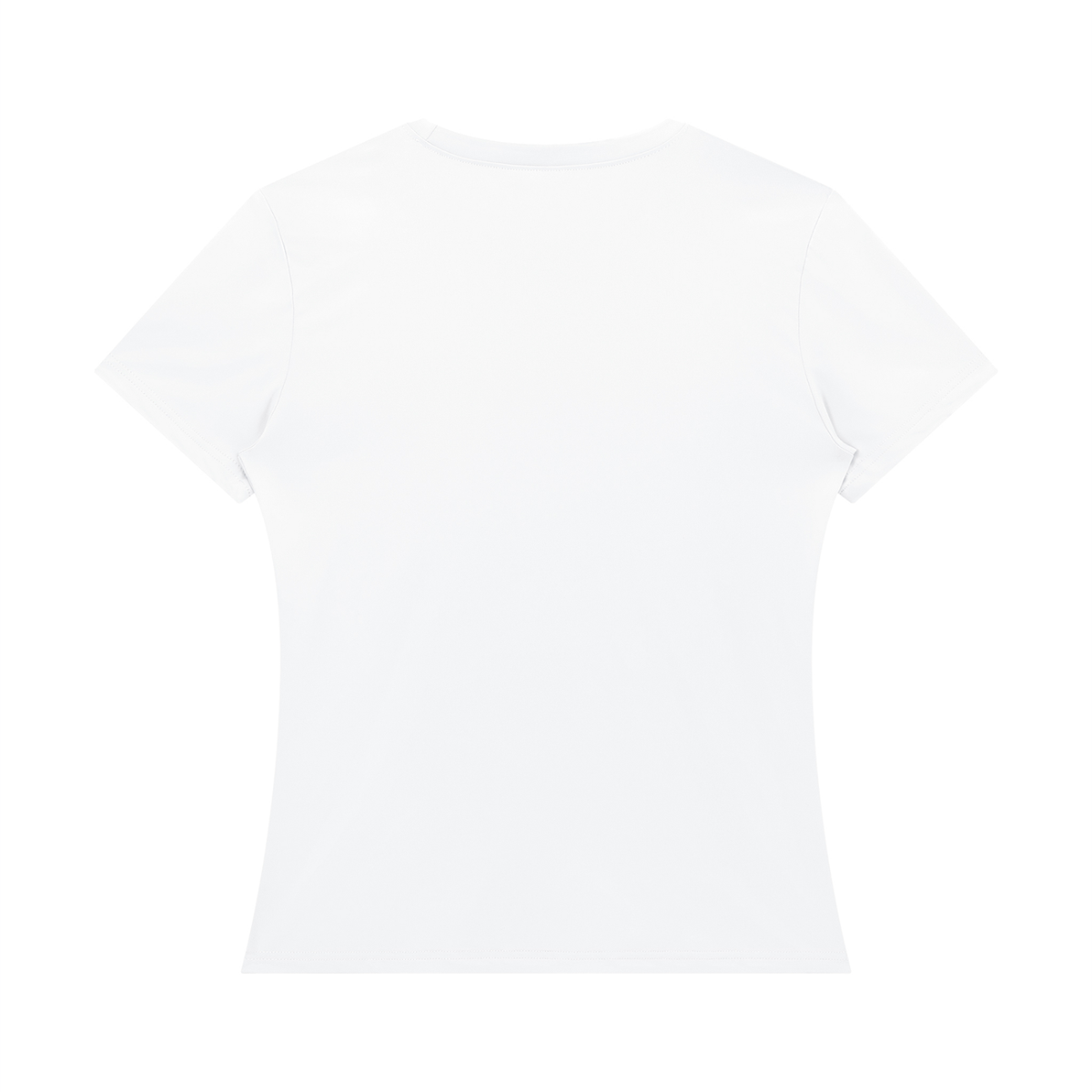 Women's Bodycon T-Shirt in white, alternate angle