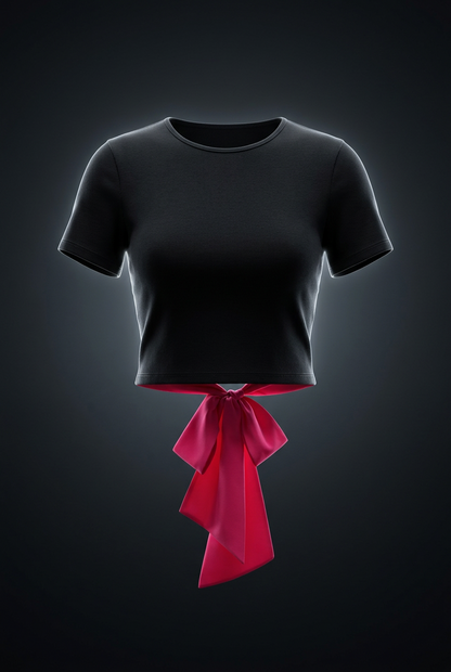 Women's Bodycon Tie-Back T-Shirt