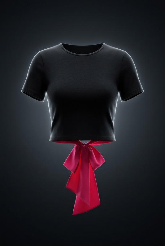 Women's Bodycon Tie-Back T-Shirt