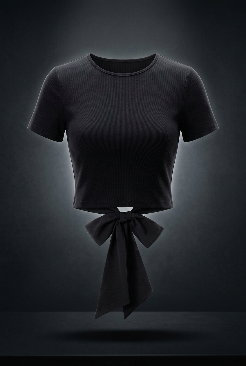 Women's Bodycon Tie-Back T-Shirt