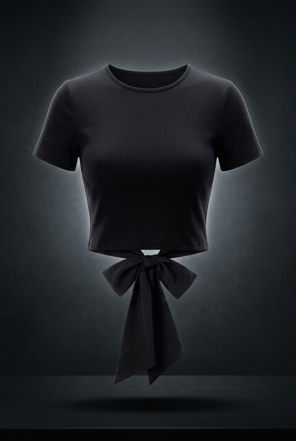 Women's Bodycon Tie-Back T-Shirt