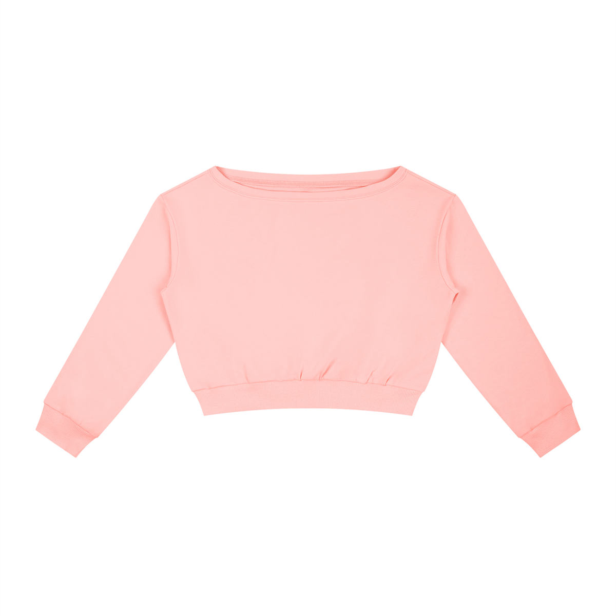 Women's Boxy Off-Shoulder Sweatshirt in pink