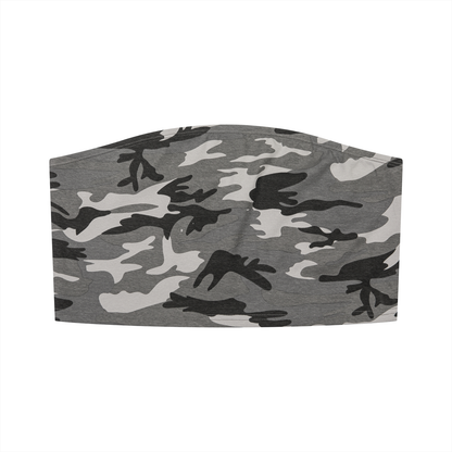 Women's Camo Cropped Tube Top in gray camo