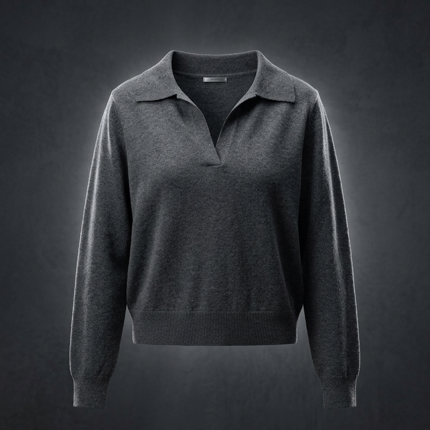 Women's Collared Pullover Knit Sweater