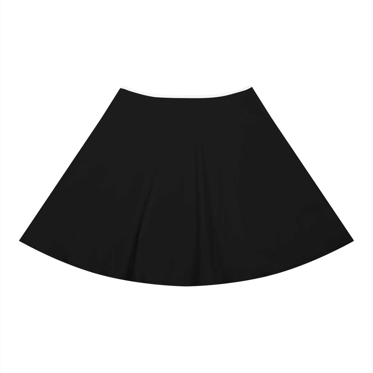 Women's Color Block A-Line Skirt in black, alternate angle