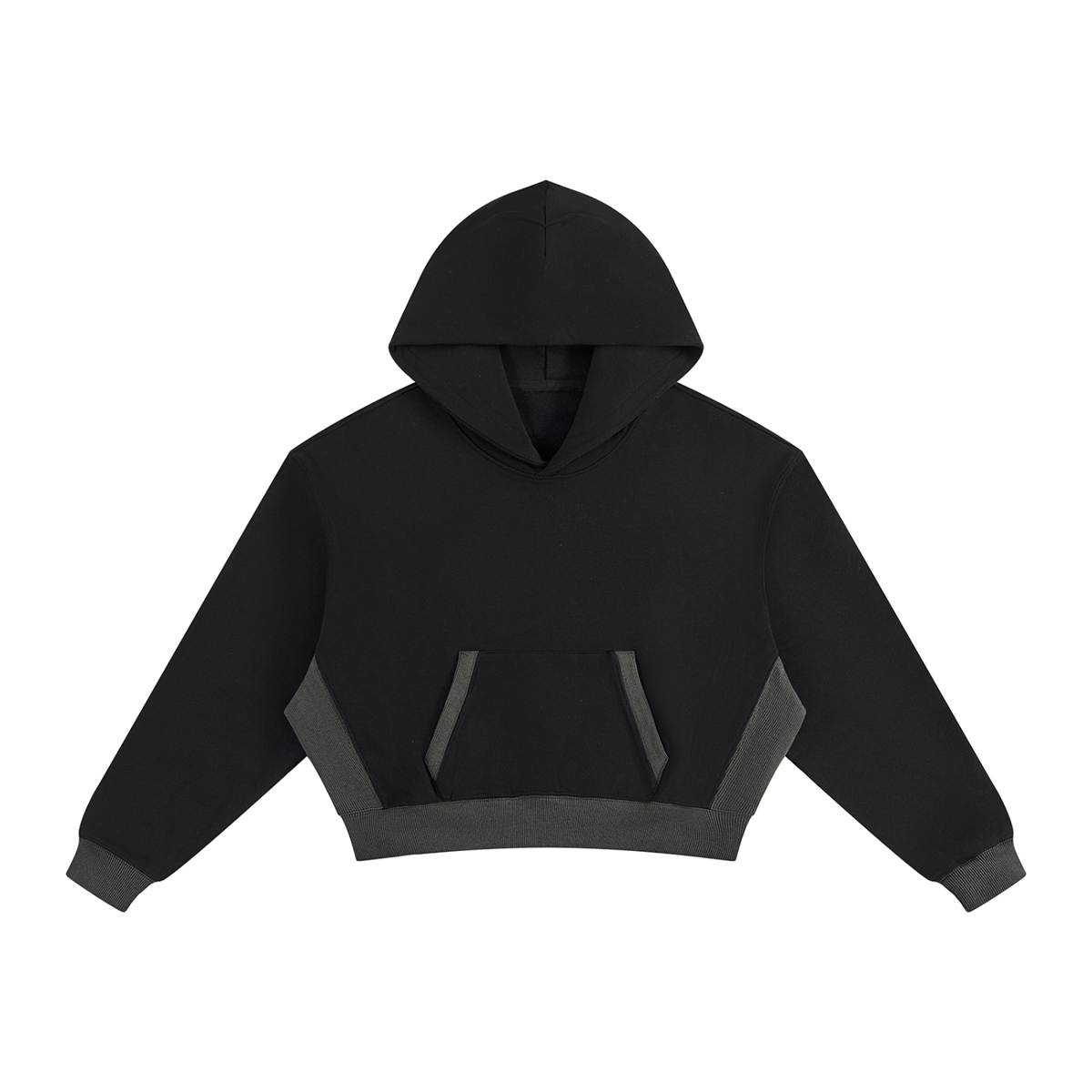 Women's Color Block Hoodie in black