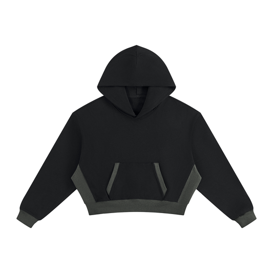 Women's Color Block Hoodie in black