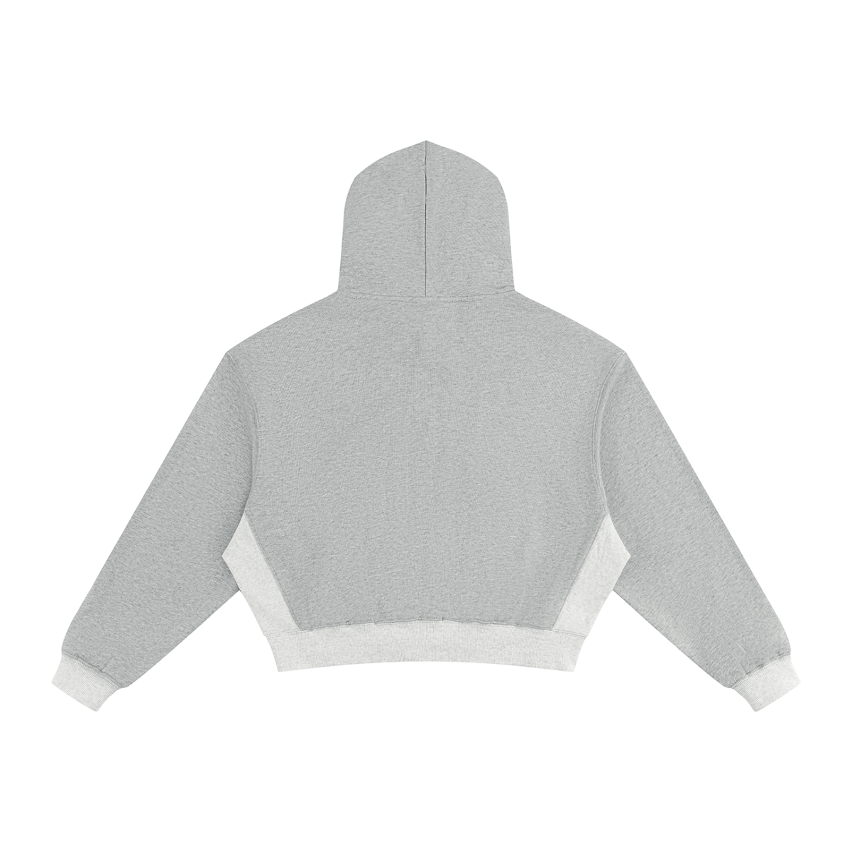 Women's Color Block Hoodie in flower gray, alternate angle