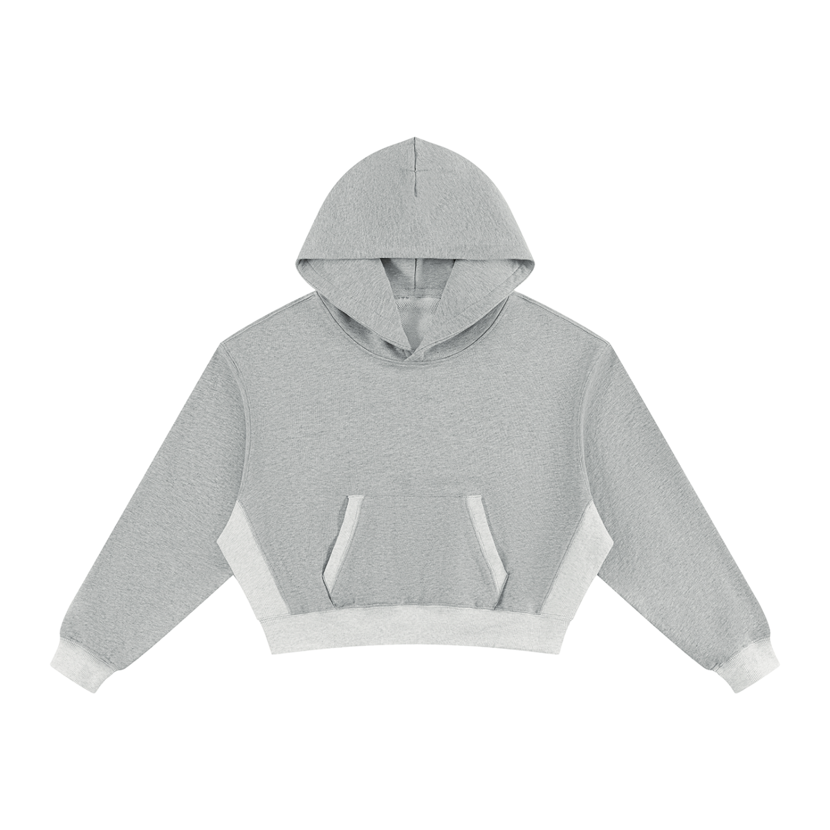 Women's Color Block Hoodie in flower gray
