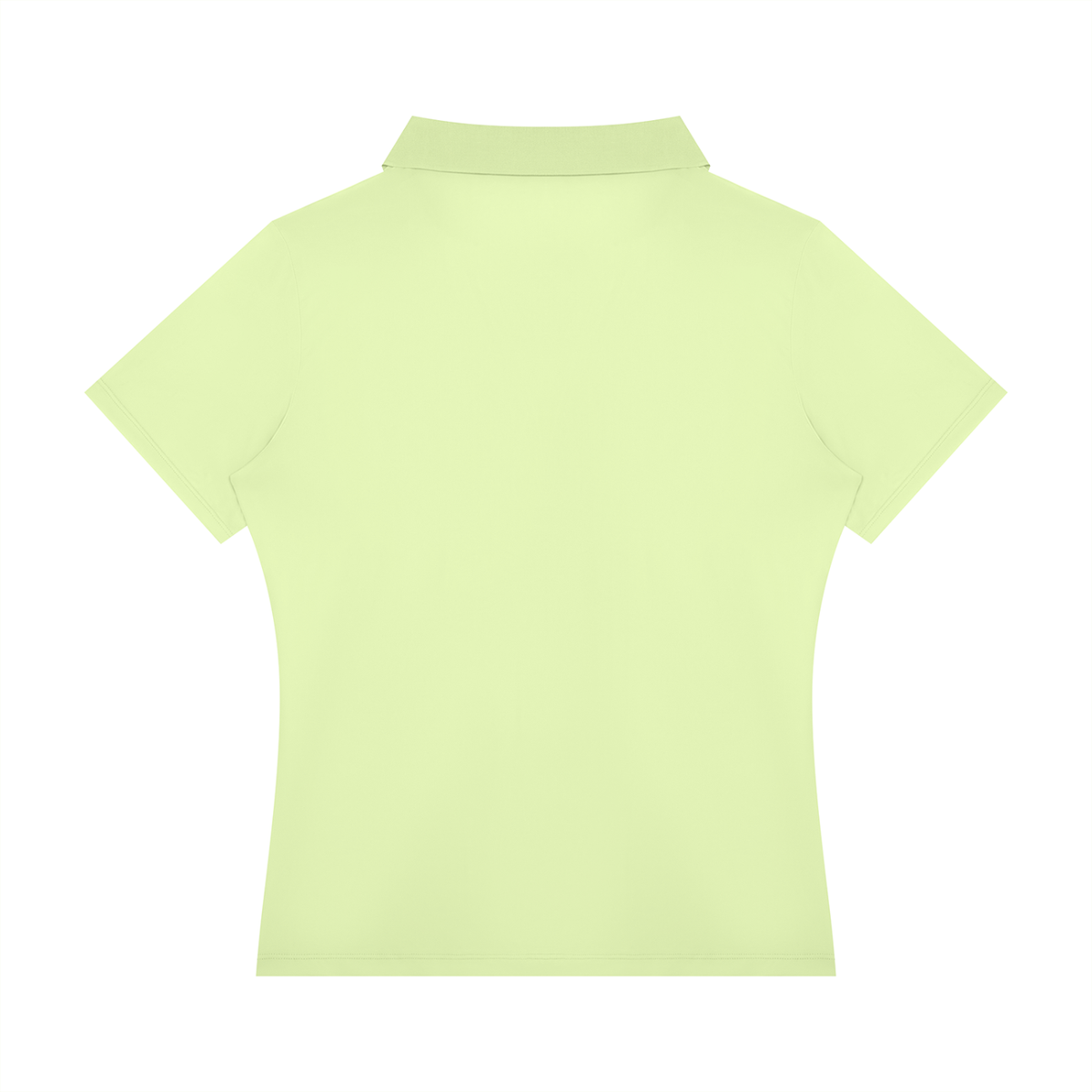 Women's Color Block Polo Shirt in light green, alternate angle