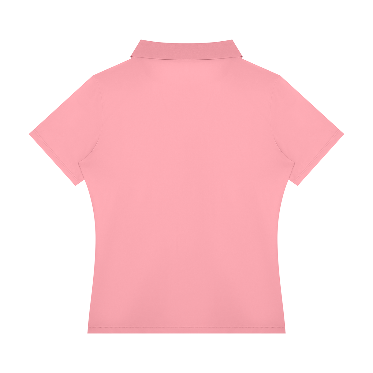 Women's Color Block Polo Shirt in pink, alternate angle