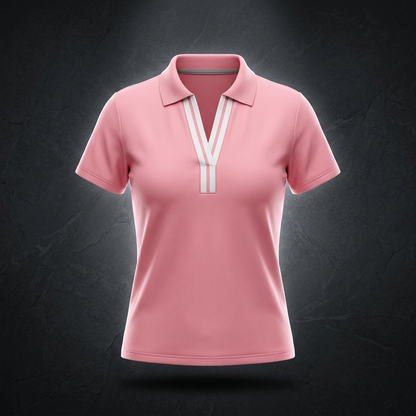 Women's Color Block Polo Shirt