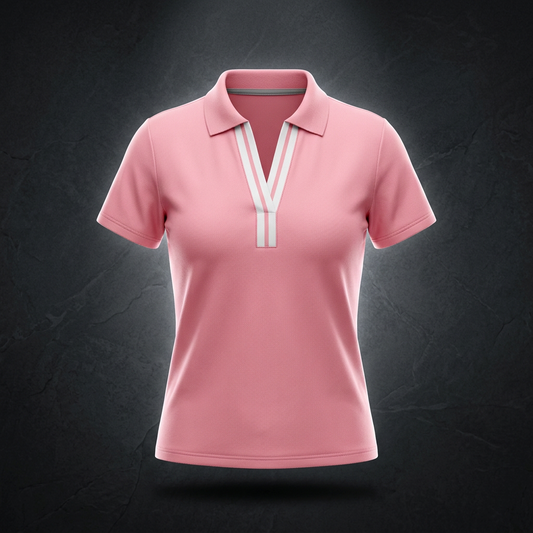 Women's Color Block Polo Shirt
