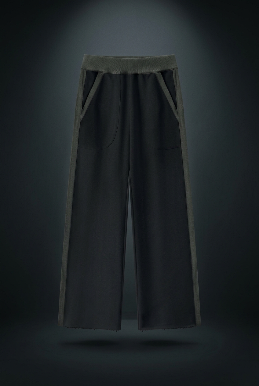 Women's Color Block Raw Hem Sweatpants