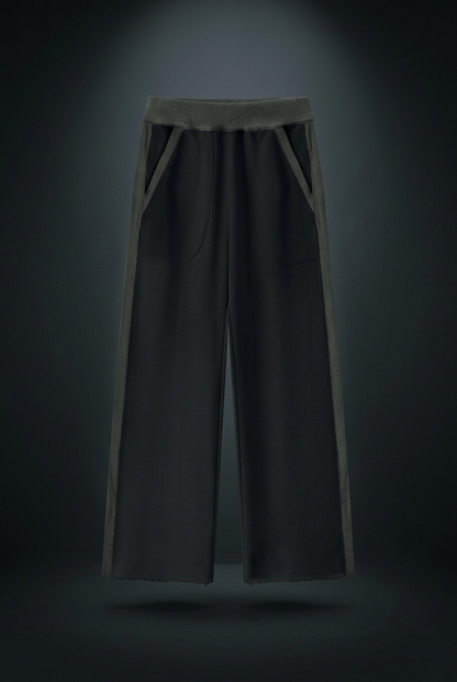 Women's Color Block Raw Hem Sweatpants