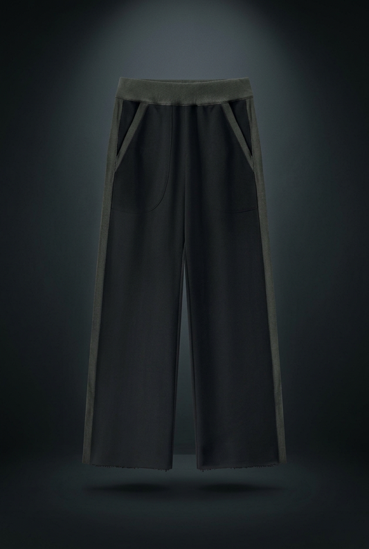 Women's Color Block Raw Hem Sweatpants