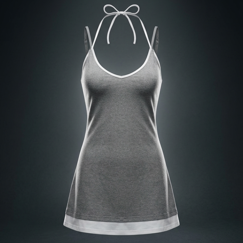 Women's Color Block Sleeveless Dress