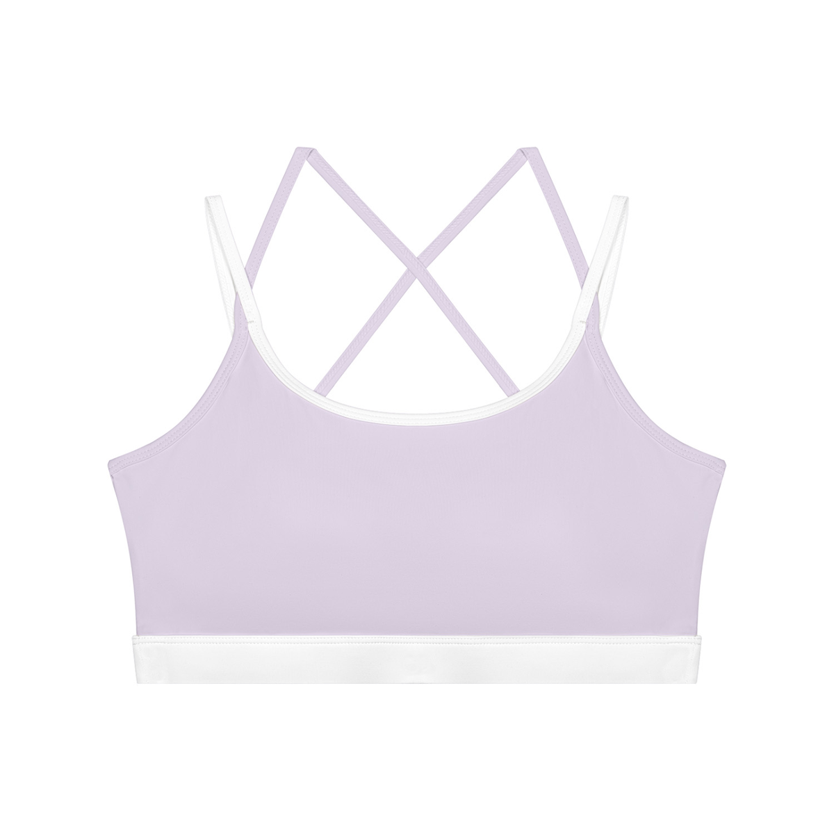 Women's Color Block Yoga Sports Bra in light purple