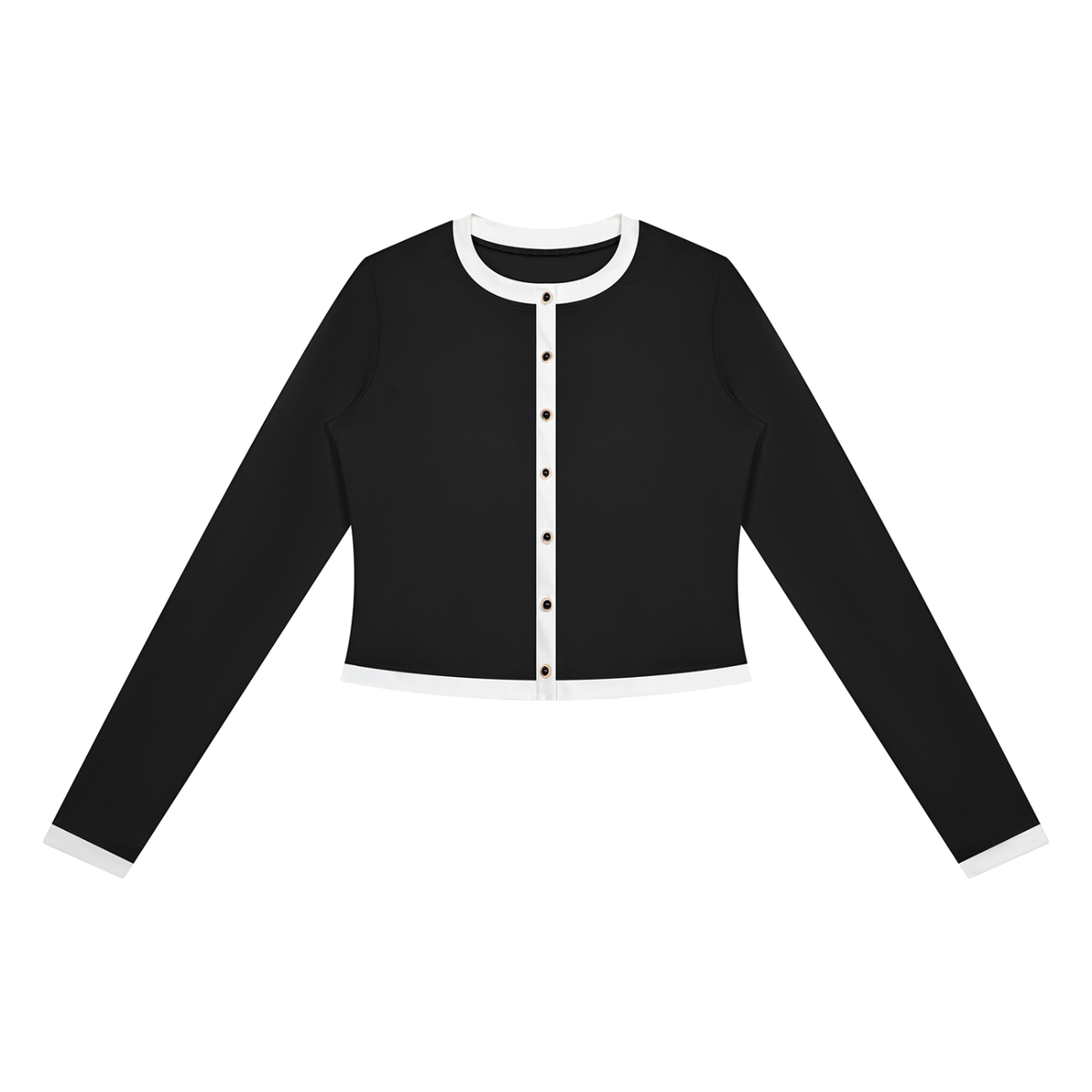 Women's Color Block Yoga Sports Jacket in black