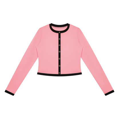 Women's Color Block Yoga Sports Jacket in pink