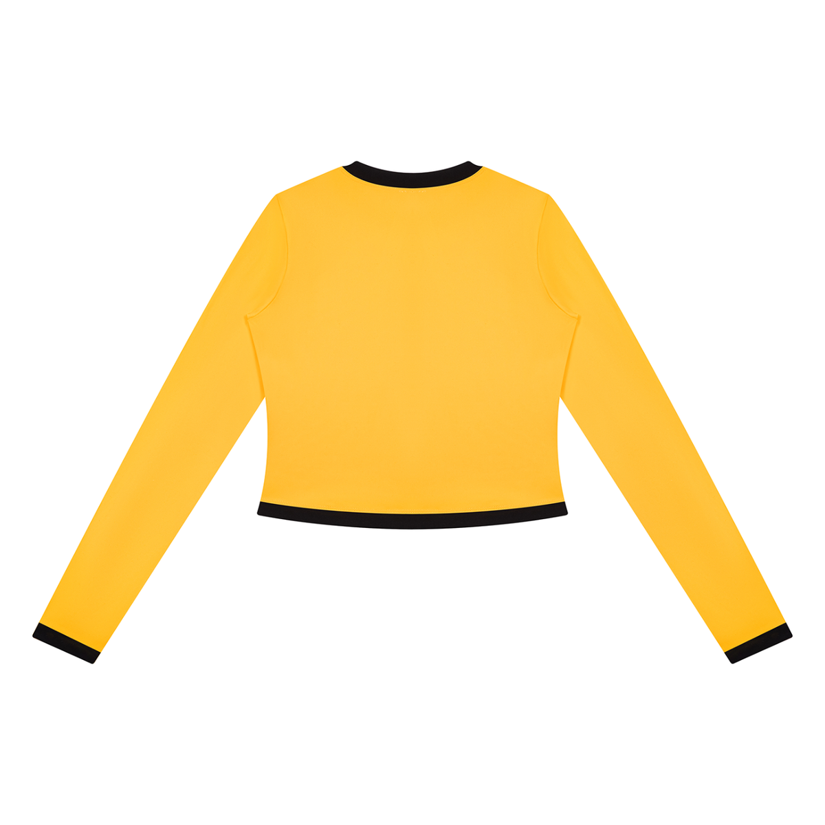 Women's Color Block Yoga Sports Jacket in yellow, alternate angle