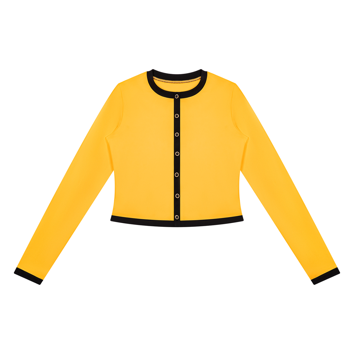 Women's Color Block Yoga Sports Jacket in yellow