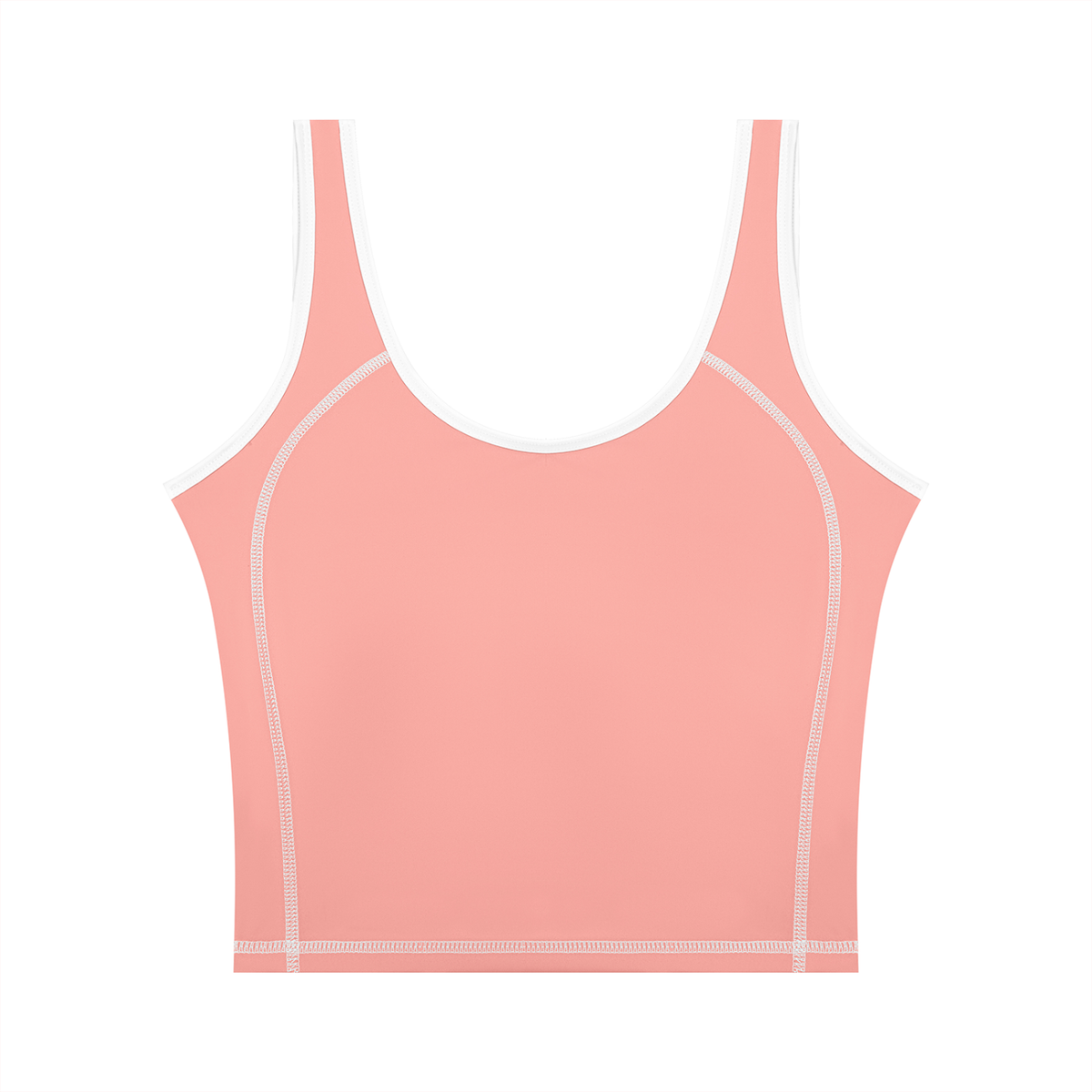 Women's Color Block Yoga Tank Top in peach blossom