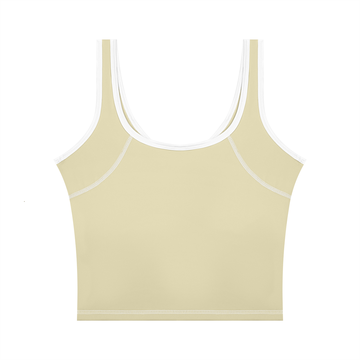 Women's Color Block Yoga Tank Top in sage green, alternate angle