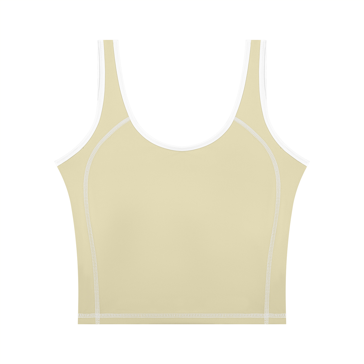 Women's Color Block Yoga Tank Top in sage green