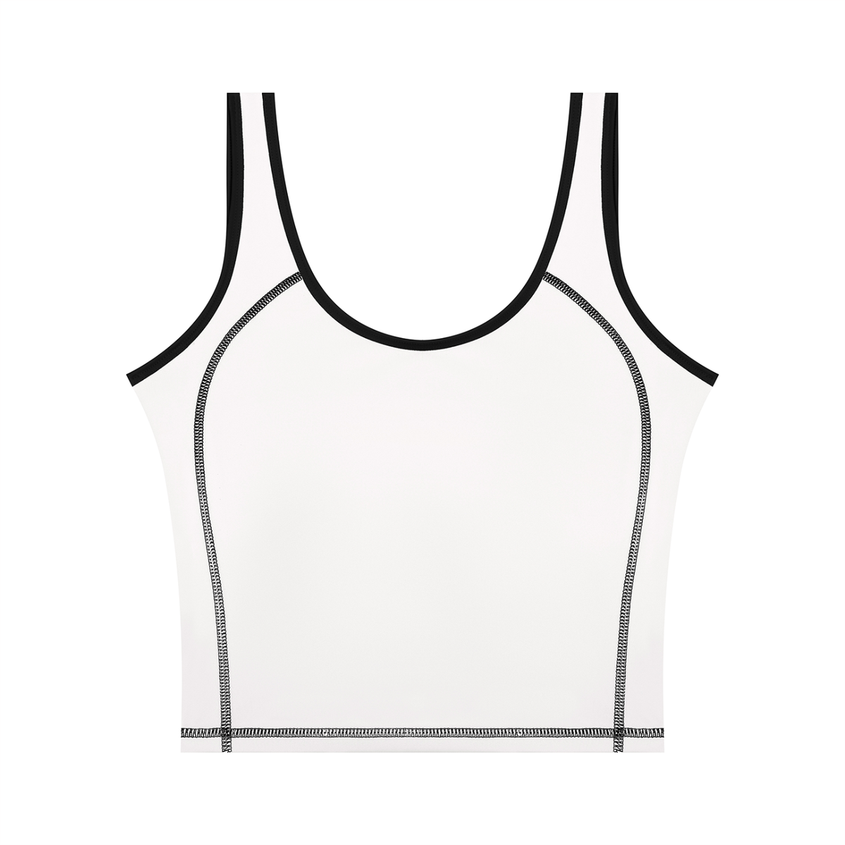 Women's Color Block Yoga Tank Top in white