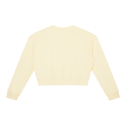 Women's Crewneck Sweatshirt in apricot, alternate angle