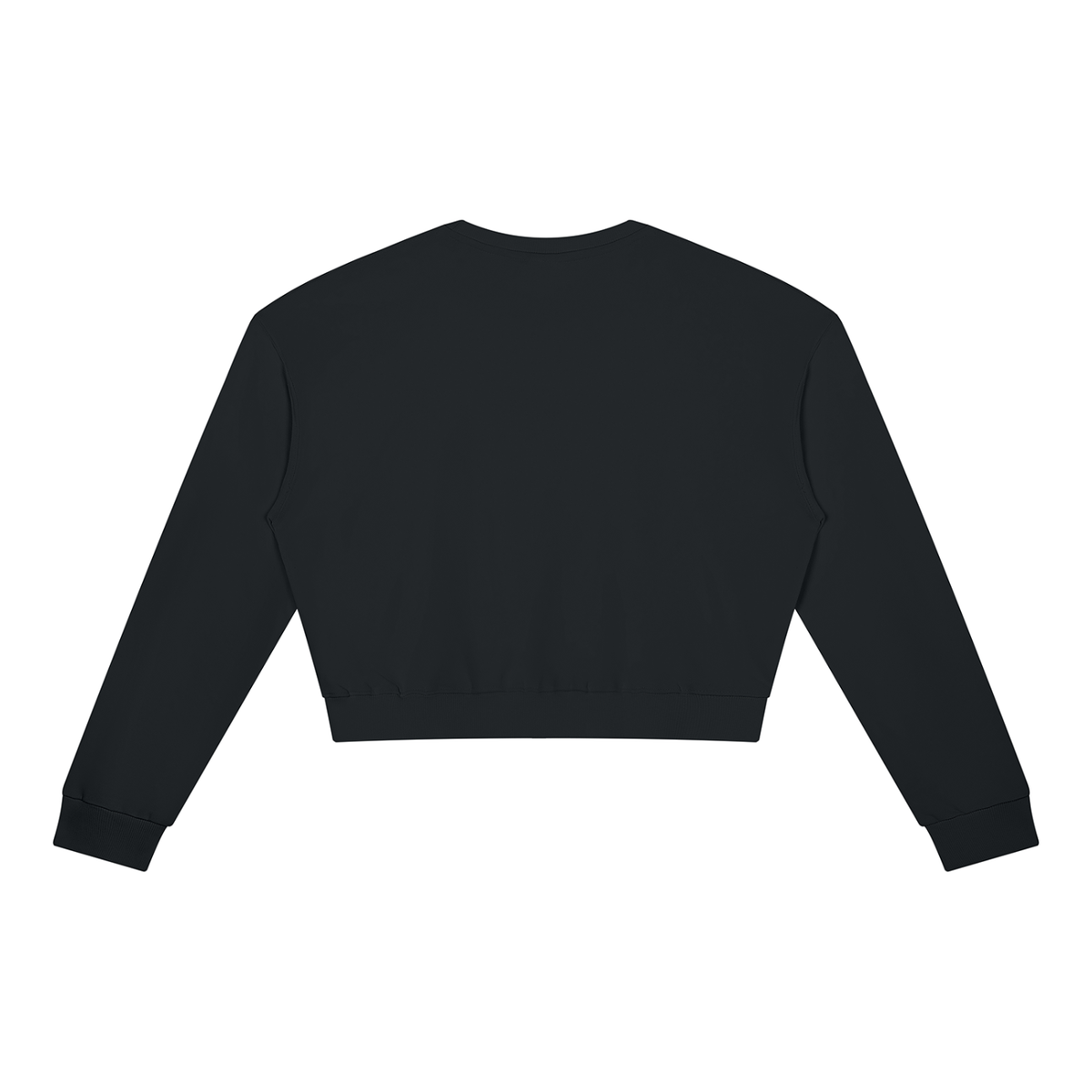 Women's Crewneck Sweatshirt in black, alternate angle