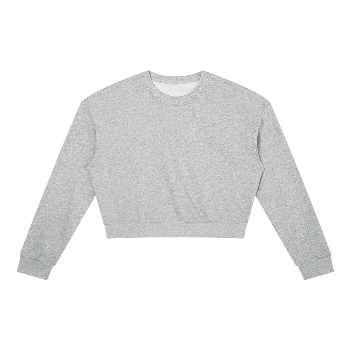 Women's Crewneck Sweatshirt in flower gray
