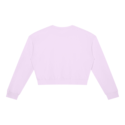 Women's Crewneck Sweatshirt in light purple, alternate angle