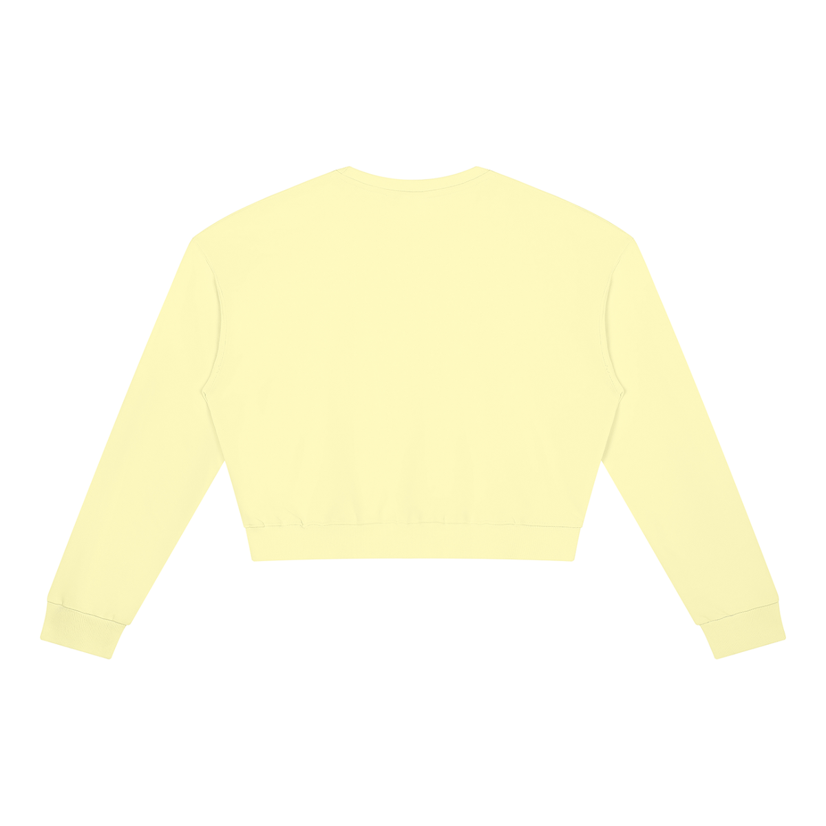 Women's Crewneck Sweatshirt in light yellow, alternate angle