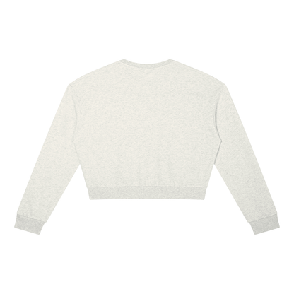 Women's Crewneck Sweatshirt in oat gray, alternate angle