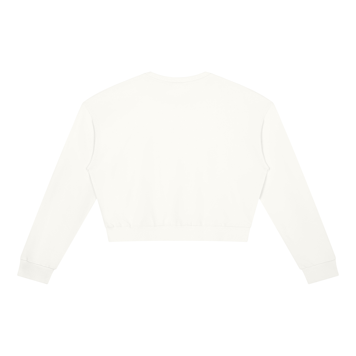 Women's Crewneck Sweatshirt in white, alternate angle
