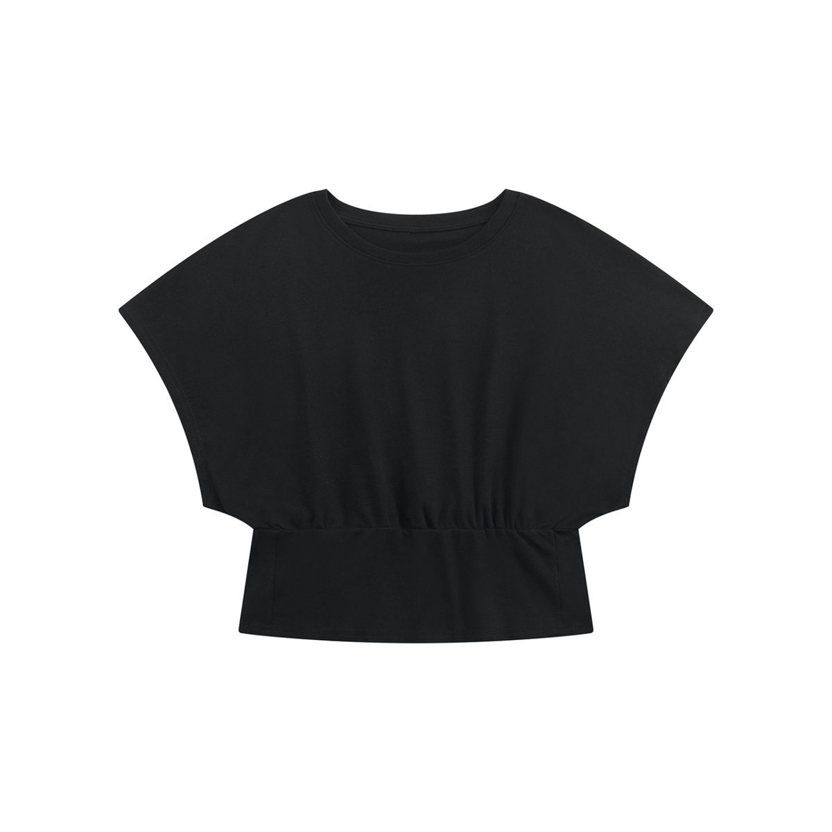 Women's Crop Dolman T-Shirt in black