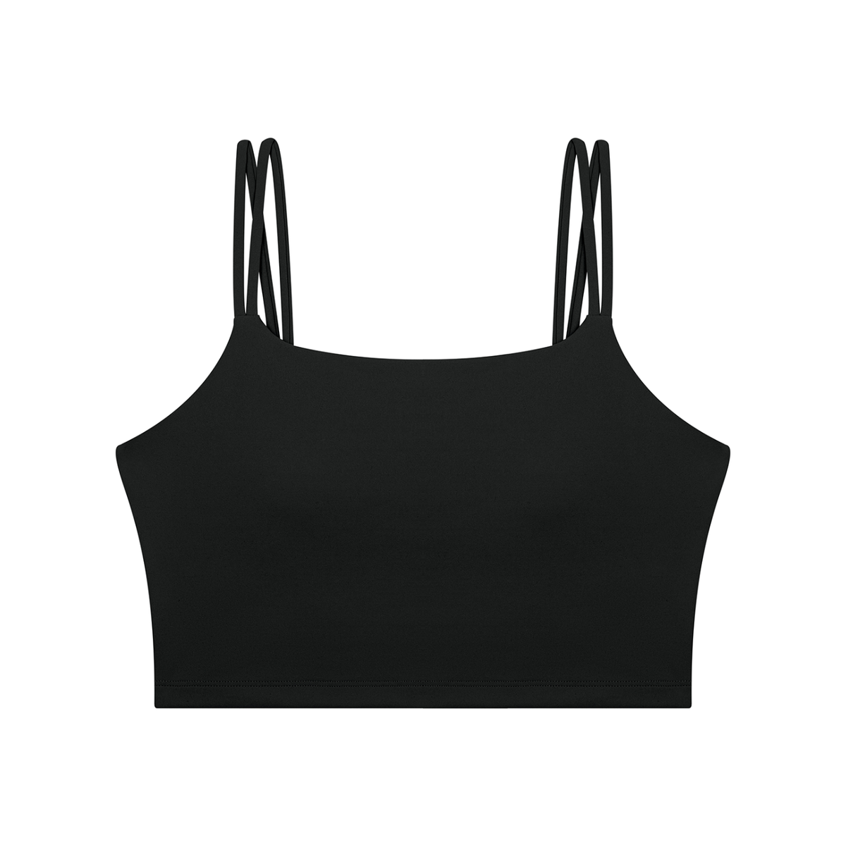 Women's Cropped Yoga Tank Top in black