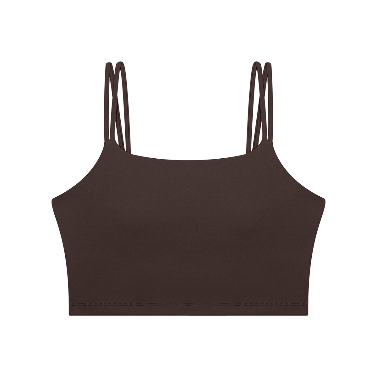 Women's Cropped Yoga Tank Top in brown