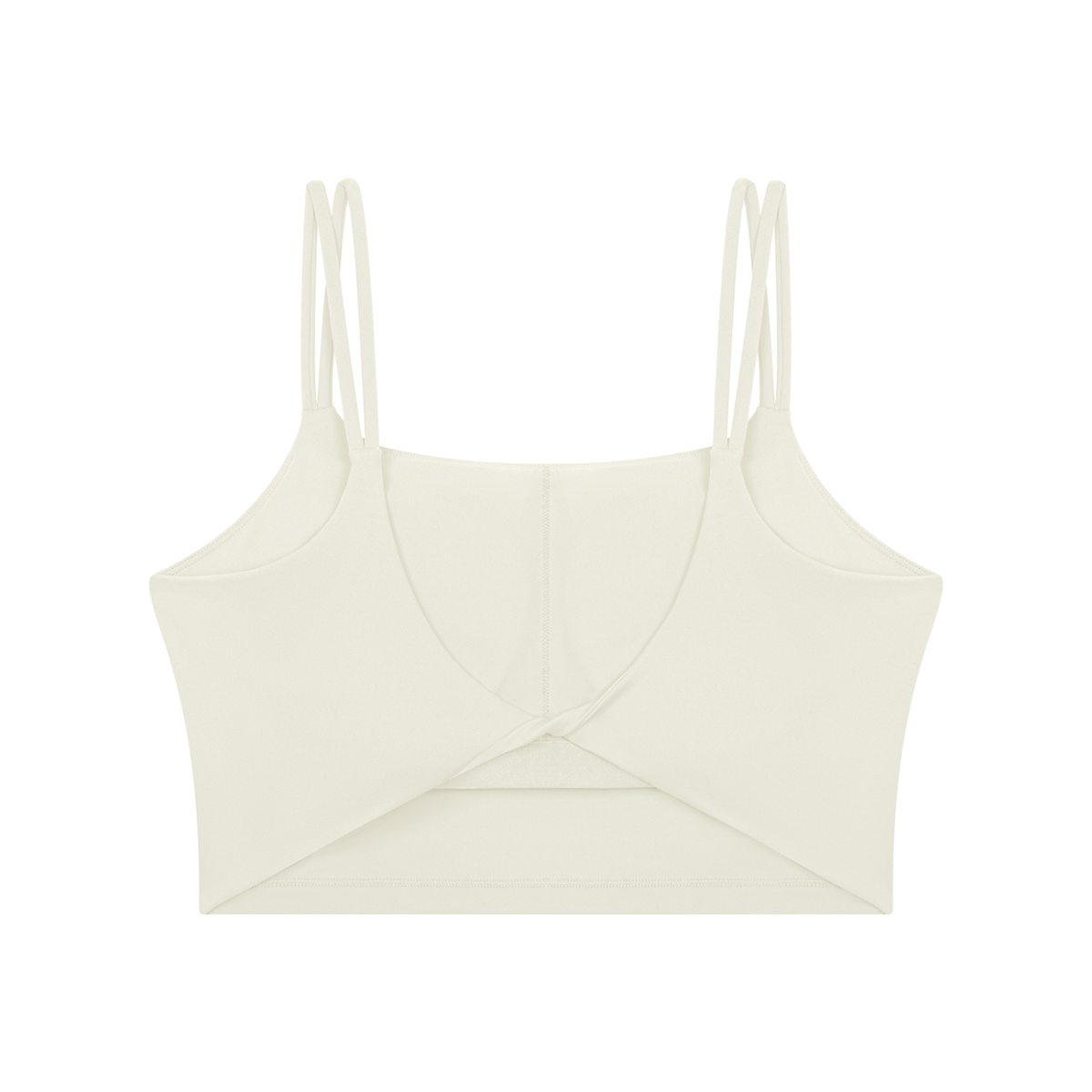 Women's Cropped Yoga Tank Top in white gray, alternate angle