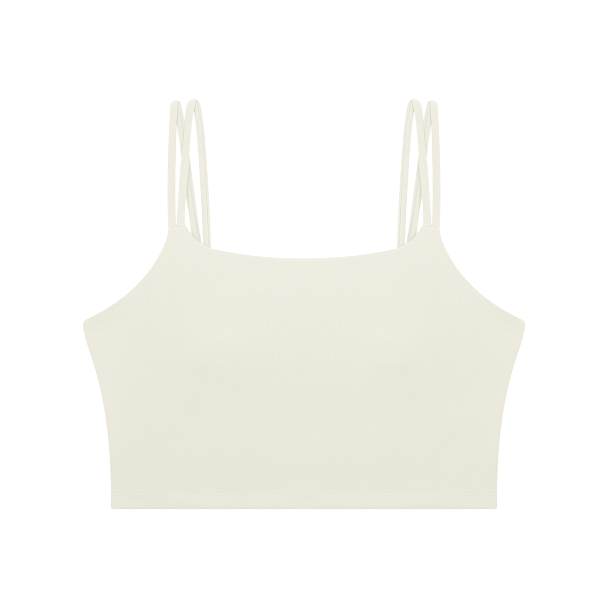 Women's Cropped Yoga Tank Top in white gray