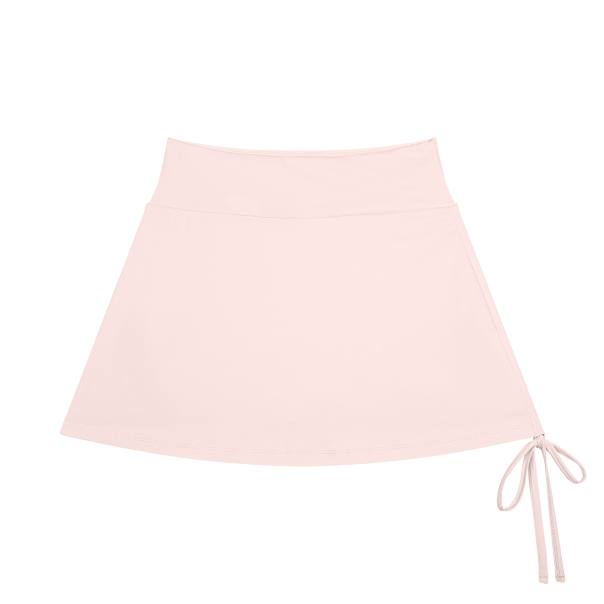 Women's Drawstring A-Line Yoga Skort in light pink