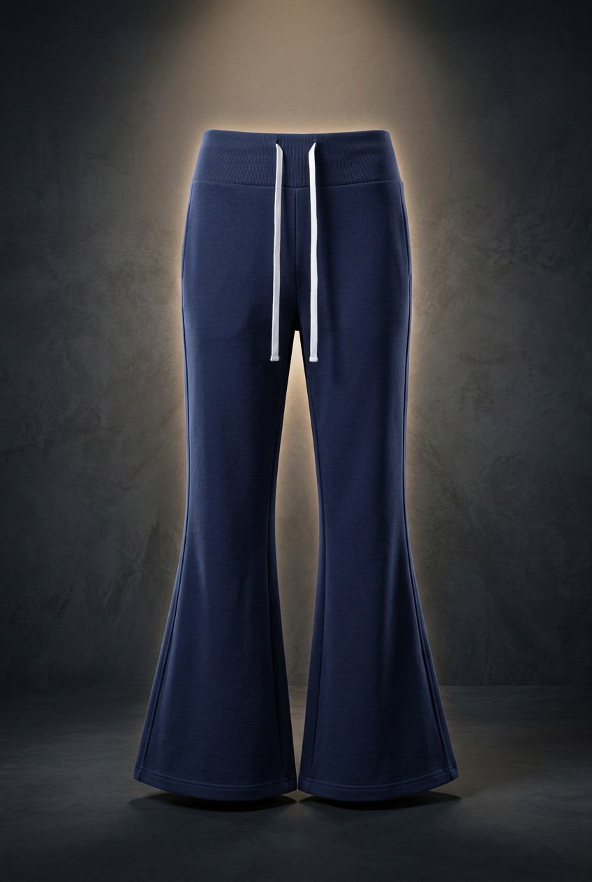 Women's Drawstring Flared Leg Pants