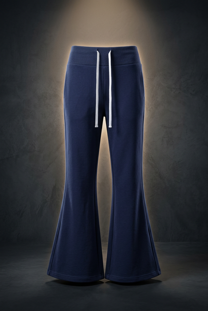 Women's Drawstring Flared Leg Pants