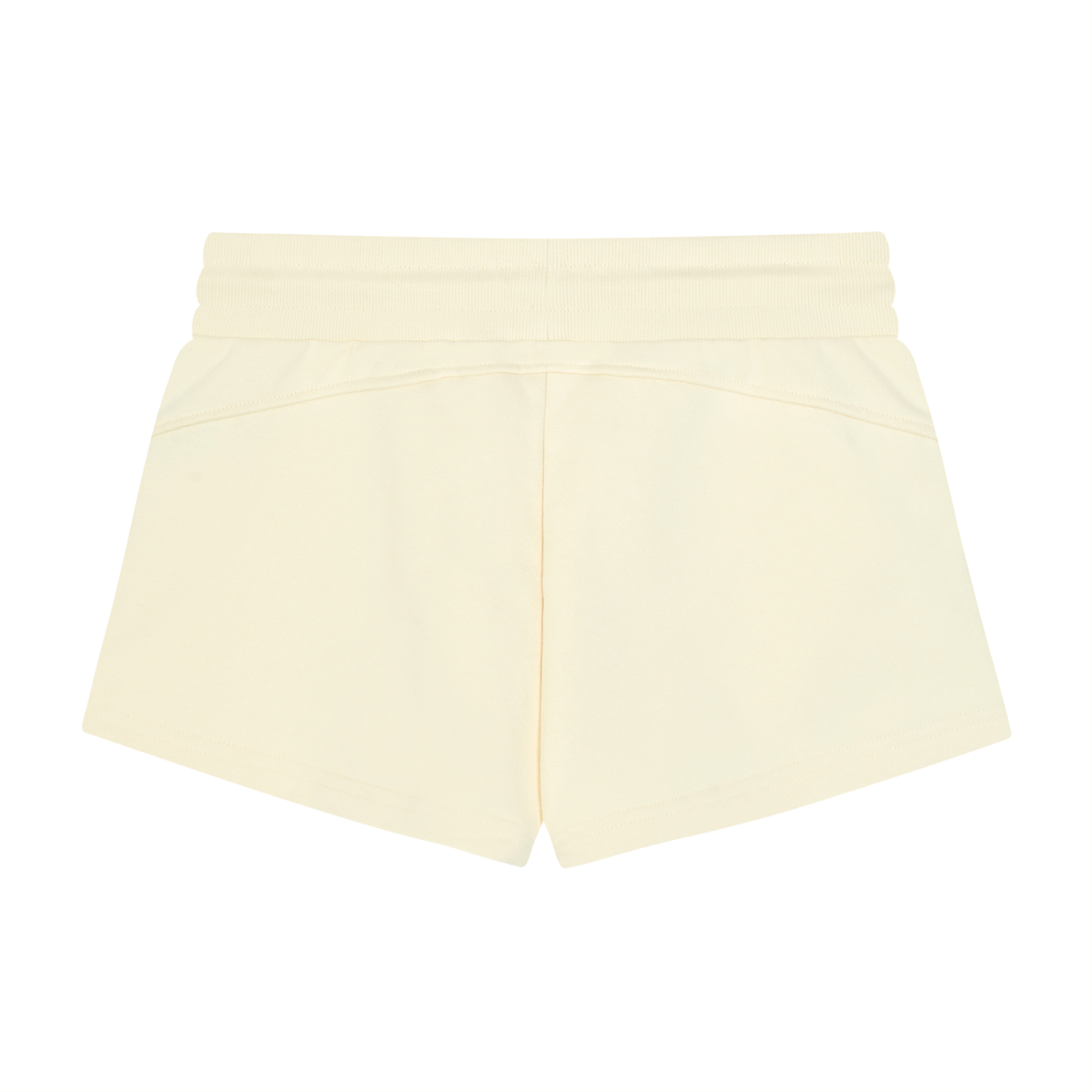 Women's Drawstring Shorts in apricot, alternate angle