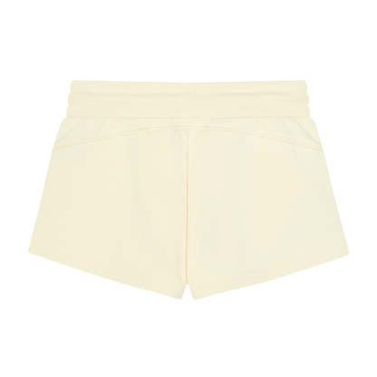 Women's Drawstring Shorts in apricot, alternate angle