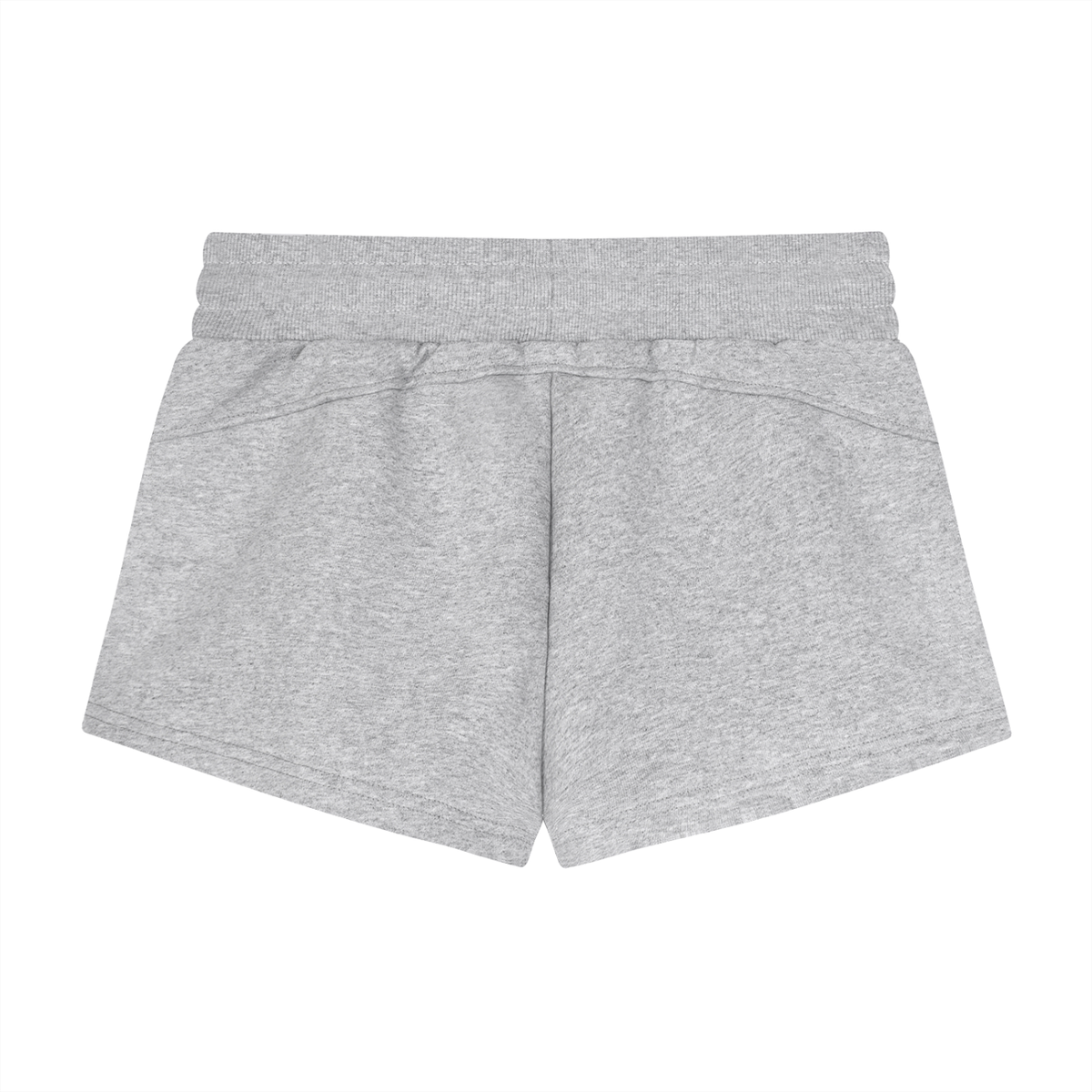 Women's Drawstring Shorts in flower gray, alternate angle