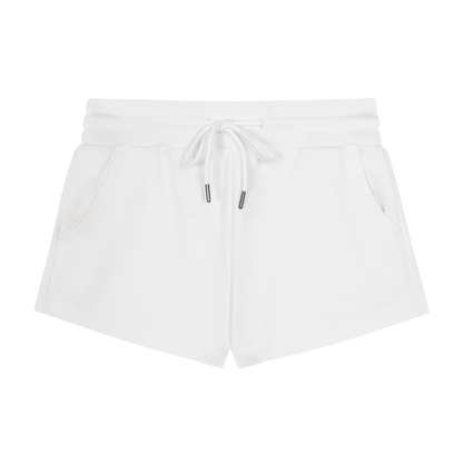 Women's Drawstring Shorts in white
