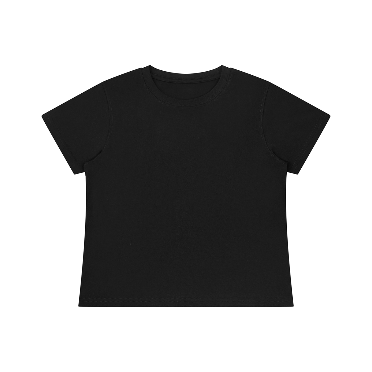 Women's Fitted Baby T-Shirt in black